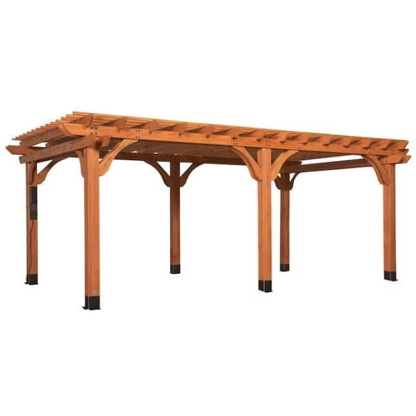 Backyard Discovery 20′ x 12′ Beaumont Pergola – Premium Cedar Wood